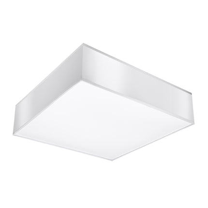 Plafonnier Plateforme carré 45 blanc en PVC sur fond neutre