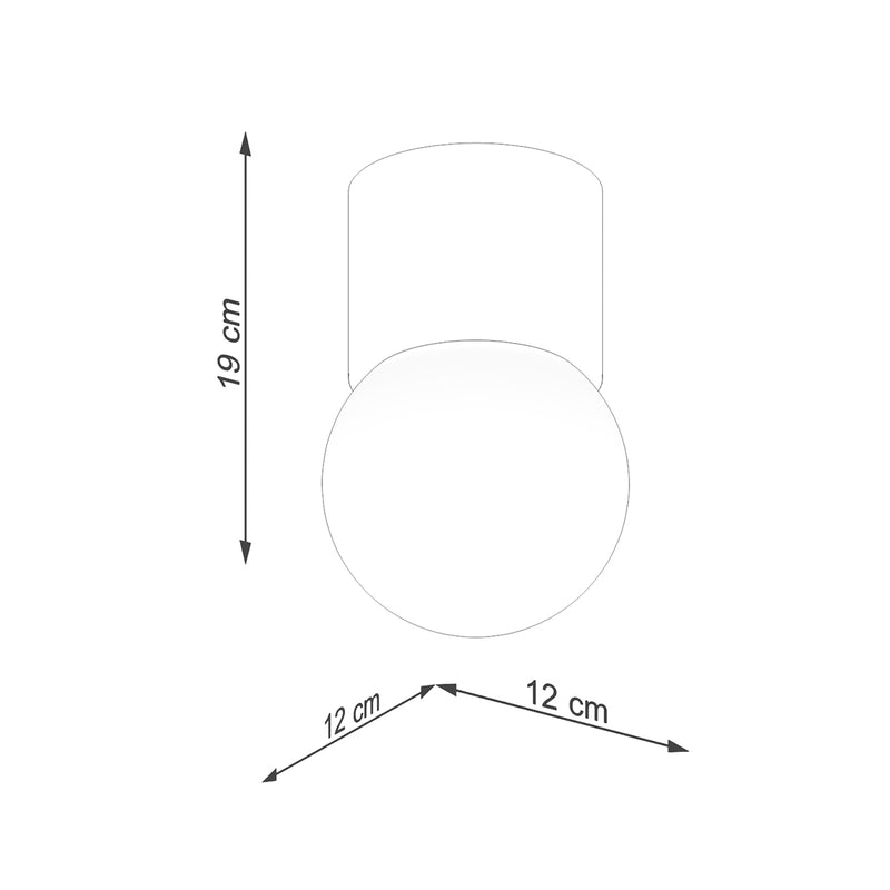 Dimensions Lámpara de techo de madera natural pura 8