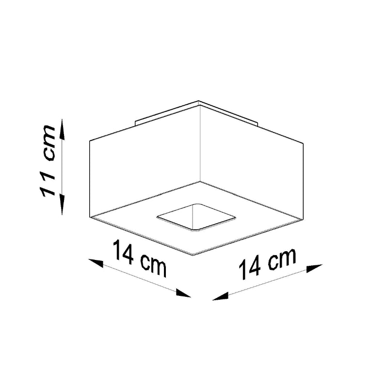 Dimensions Elegant Black LED Ceiling Light