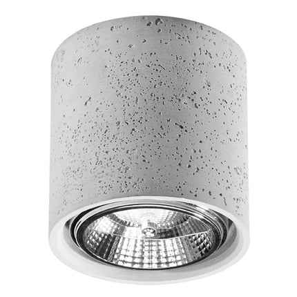 Plafonnier Solide Chic en béton, packshot, éteint