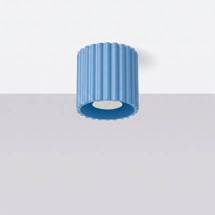 Plafonnier spot Aura bleu azur, vue en situation
