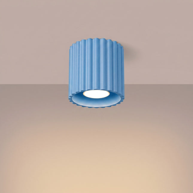 Ceiling light Aura spotlight azure blue, light on