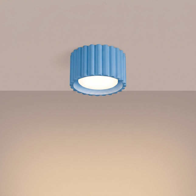 Ceiling light Aura spotlight azure blue, light on