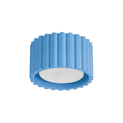 Plafonnier spot Aura bleu azur, packshot sur fond blanc