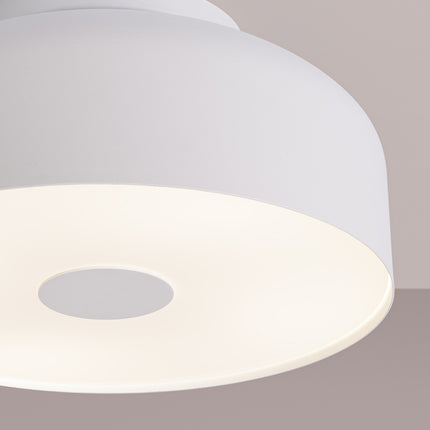 plafonnier tambour 30 cm blanc à 4 lumières, vue de détail