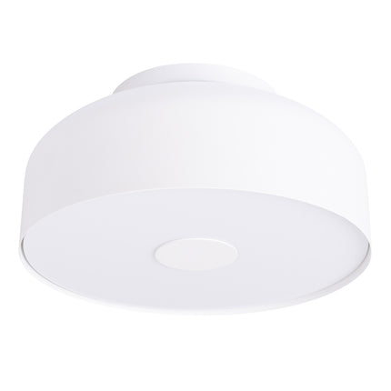 plafonnier tambour 30 cm blanc à 4 lumières, packshot sur fond blanc