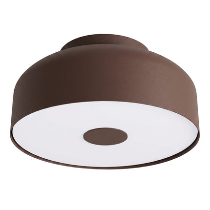 Plafonnier Tambour 30 cm Brun Chocolat à 4 Lumières, packshot sur fond blanc