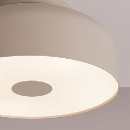 Plafonnier Tambour 30 cm Taupe à 4 Lumières, vue de détail