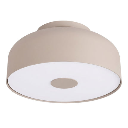 Plafonnier Tambour 30 cm Taupe à 4 Lumières, packshot sur fond blanc