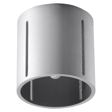 Plafonnier Tasse Nordique gris en aluminium dans un salon contemporain