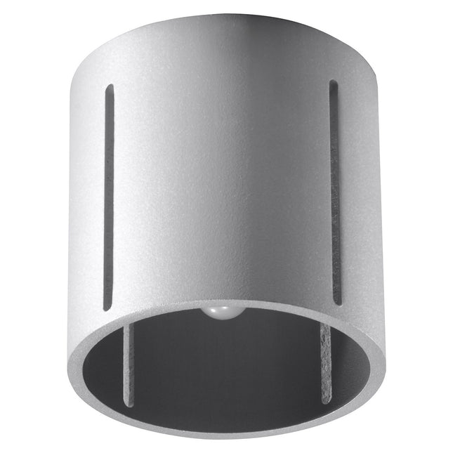 Plafonnier Tasse Nordique gris en aluminium dans un salon contemporain