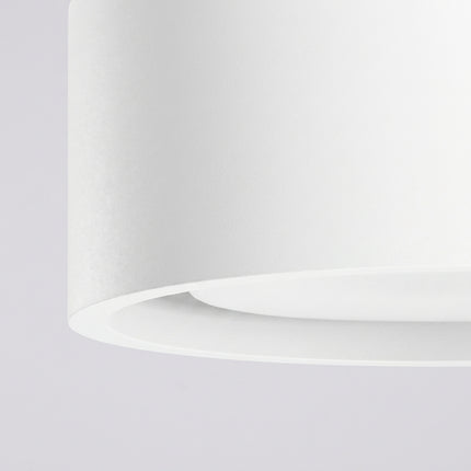 Plafonnier triple Pastille blanc, packshot de trois quarts