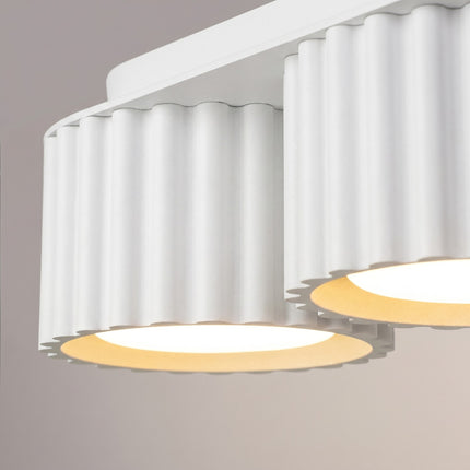 Plafonnier triple spot Aura blanc, vue de détail