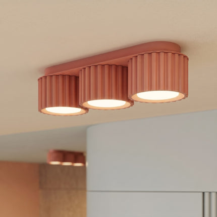 Plafonnier triple spot Aura pêche, intérieur contemporain
