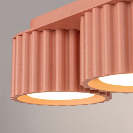 Plafonnier triple spot Aura pêche, vue de détail