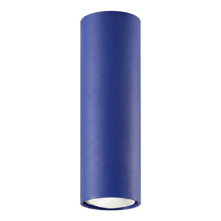 Plafonnier Tube 20 bleu outremer, packshot sur fond blanc