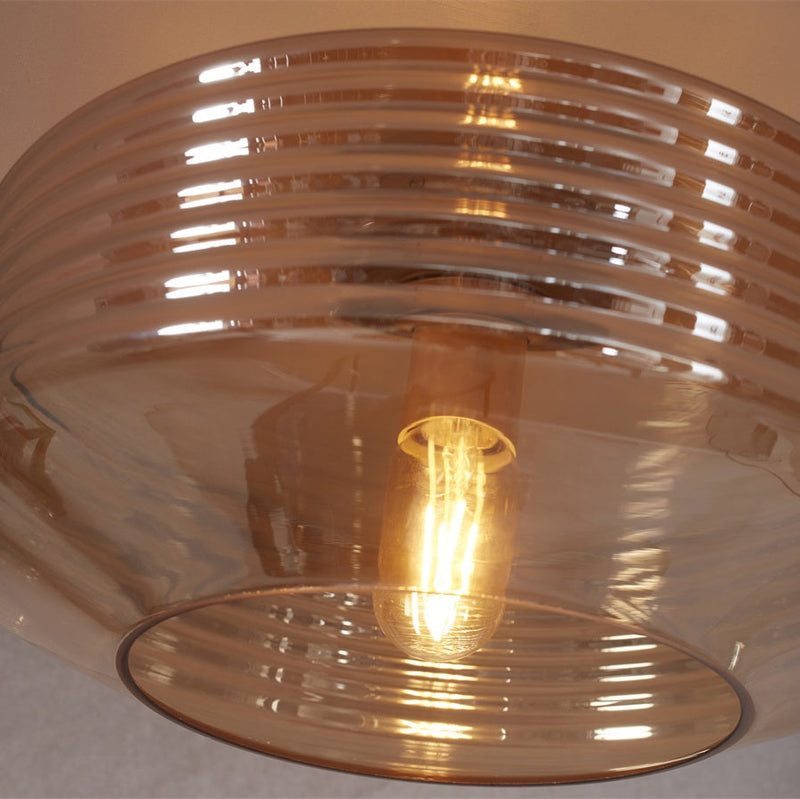 Dimensions Lámpara de techo Verona de cristal ámbar