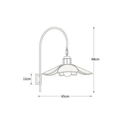 Applique murale japonaise Wabi-Sabi lin