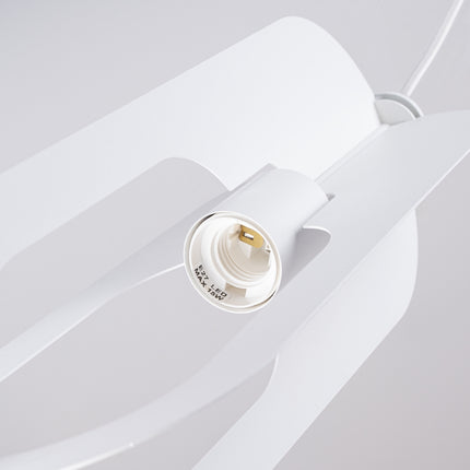 suspension anneau ovale en acier blanc, vue produit 2