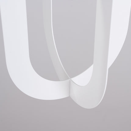 suspension anneau ovale en acier blanc, vue produit 5