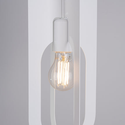 suspension anneau ovale en acier blanc, vue produit 7