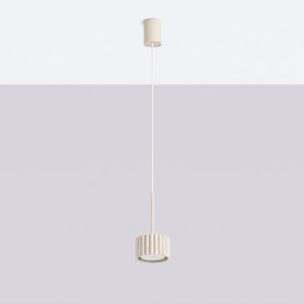 Suspension Aura beige, vue en situation