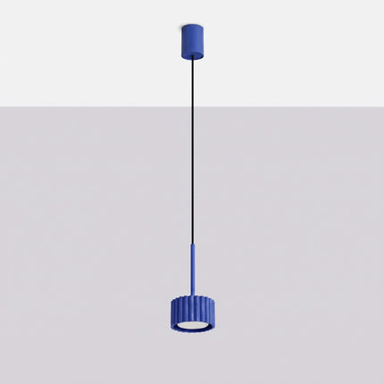 Suspension Aura bleu outremer, vue en situation
