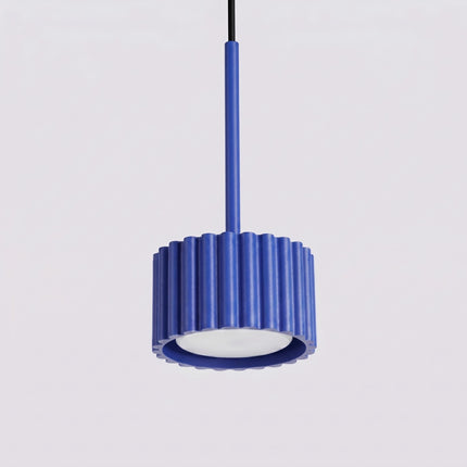 Suspension Aura bleu outremer, vue de détail