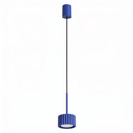 Suspension Aura bleu outremer, packshot sur fond blanc