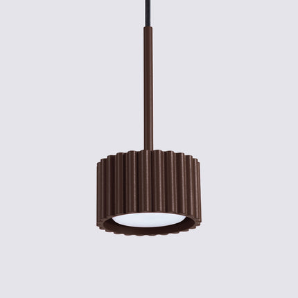 Suspension Aura brun chocolat, vue de détail