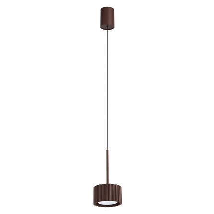 Suspension Aura brun chocolat, packshot sur fond blanc