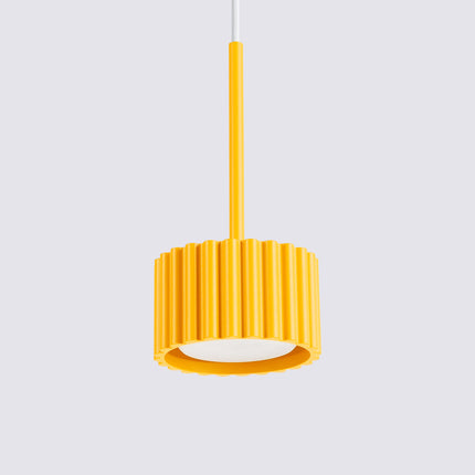Suspension Aura jaune ambré, vue de détail