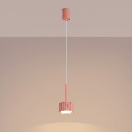 Suspension Aura pêche, lumière allumée