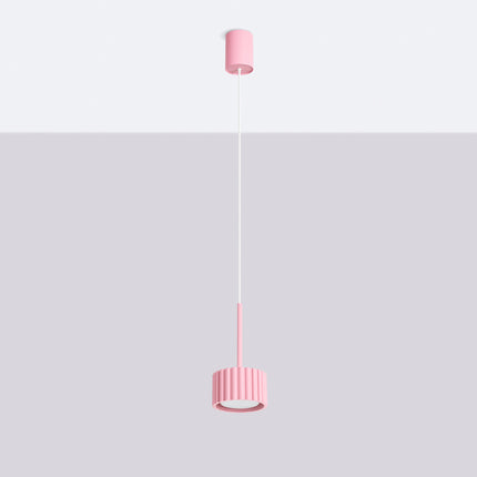 Suspension Aura rose poudré, vue en situation