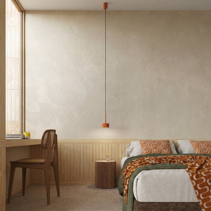 Suspension Aura rouge ocre, vue d'ambiance