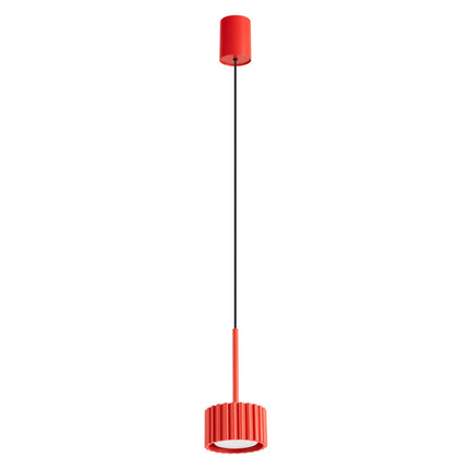 Suspension Aura rouge vif, packshot sur fond blanc