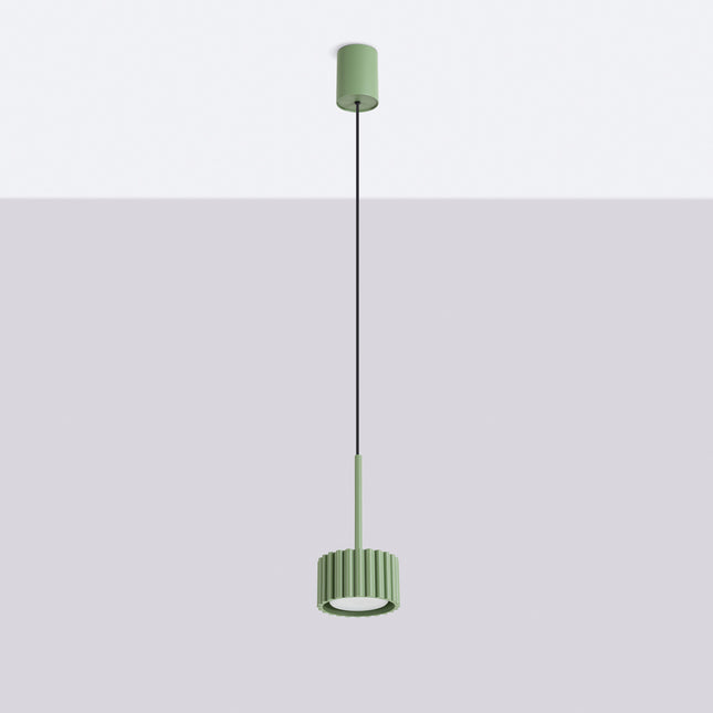 Suspension Aura vert sauge, vue en situation