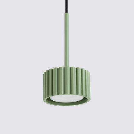 Suspension Aura vert sauge, vue de détail