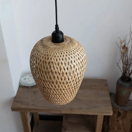 Suspension en bambou et bois au design naturel