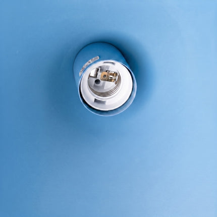 Suspension Bergen cône 25 cm bleu ciel, détail de la platine