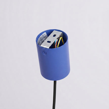 Suspension Bergen cône 25 cm bleu outremer, détail de la rotule