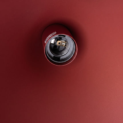 Suspension Bergen cône 25 cm bordeaux, détail de la platine