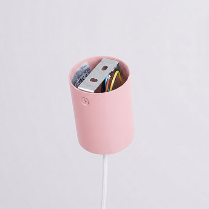 Suspension Bergen cône 25 cm rose poudré, détail de la rotule