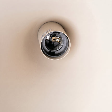Suspension Bergen cône 25 cm taupe, détail de la platine