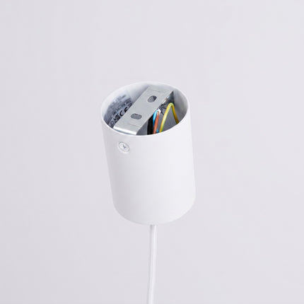 Suspension Bergen Cône Large 40 cm en Acier Blanche, détail de la fixation