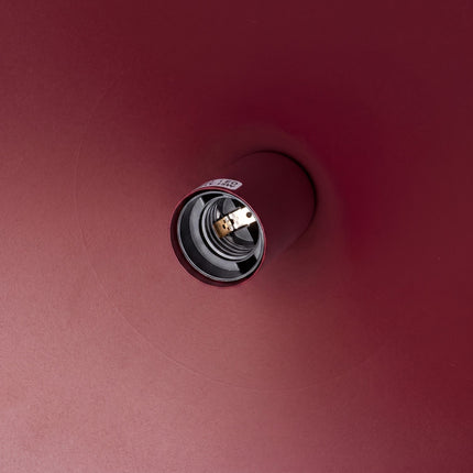 Suspension Bergen cône large 40 cm bordeaux, détail de la platine