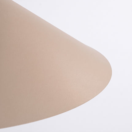 Suspension Bergen cône large 40 cm taupe, packshot de trois quarts