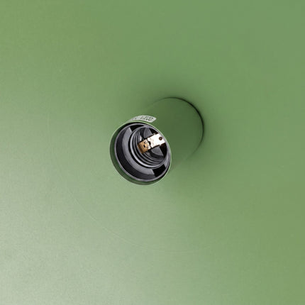 Suspension Bergen cône large 40 cm vert sauge, détail de la platine