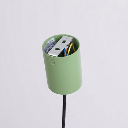 Suspension Bergen cône large 40 cm vert sauge, détail de la rotule