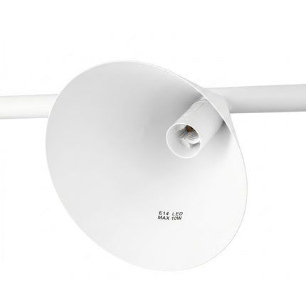 Suspension Bergen Poutre 4 Cônes 122 cm en Acier Blanche, détail de la finition